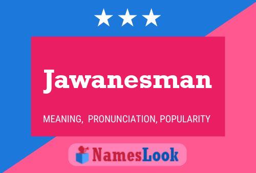 Jawanesman Name Poster