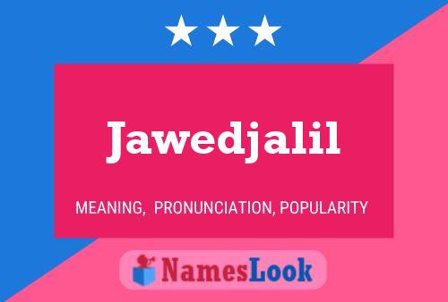 Jawedjalil Name Poster