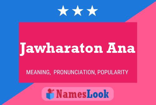 Jawharaton Ana Name Poster