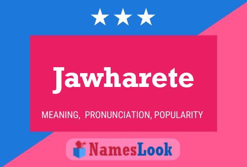 Jawharete Name Poster