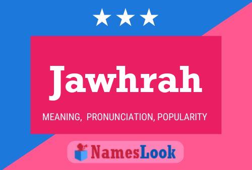 Jawhrah Name Poster