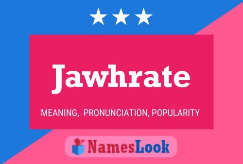 Jawhrate Name Poster