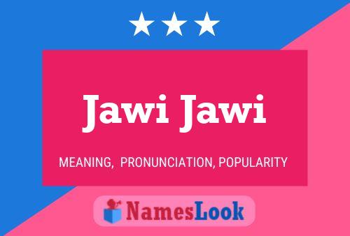 Jawi Jawi Name Poster