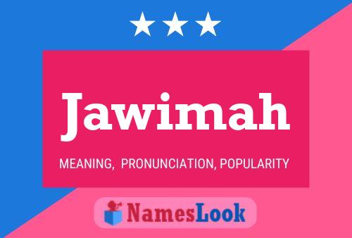 Jawimah Name Poster