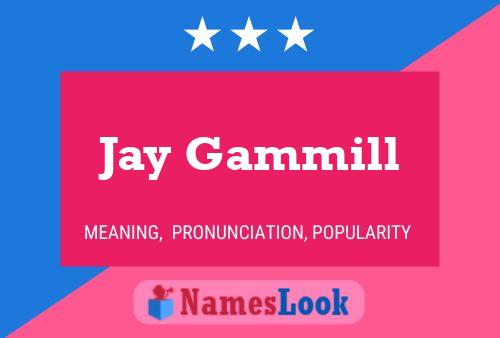 Jay Gammill Name Poster