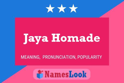 Jaya Homade Name Poster