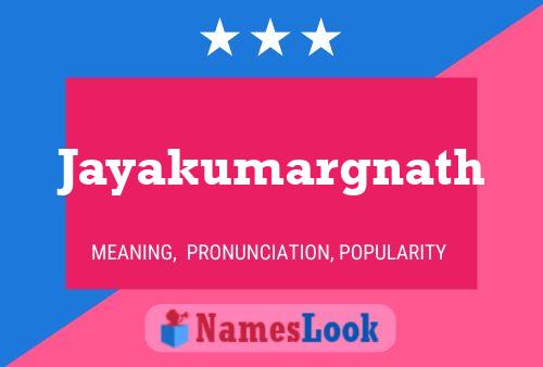 Jayakumargnath Name Poster