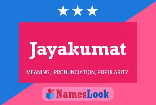 Jayakumat Name Poster