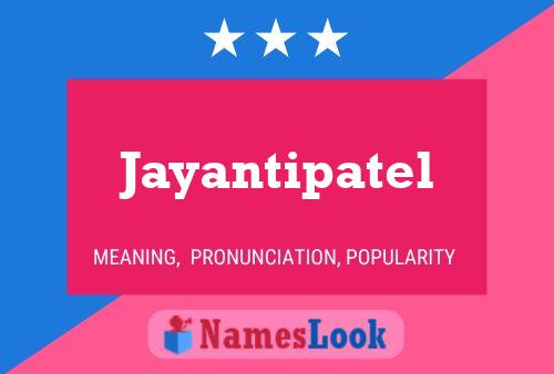 Jayantipatel Name Poster