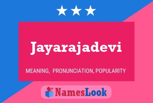 Jayarajadevi Name Poster