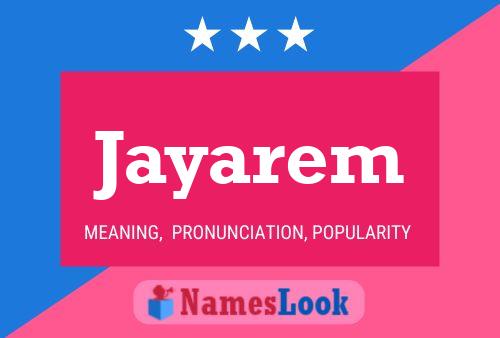 Jayarem Name Poster