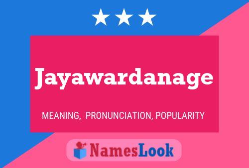 Jayawardanage Name Poster