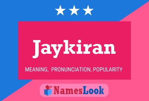 Jaykiran Name Poster