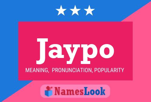 Jaypo Name Poster