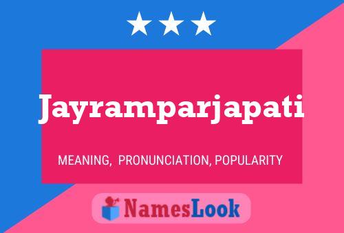 Jayramparjapati Name Poster