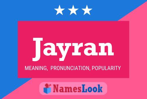 Jayran Name Poster