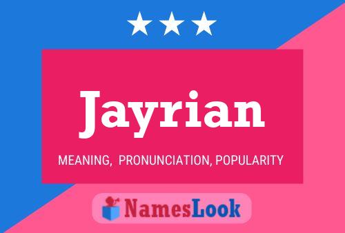 Jayrian Name Poster