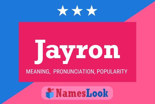 Jayron Name Poster