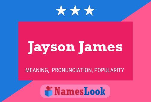 Jayson James Name Poster