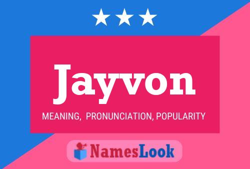 Jayvon Name Poster