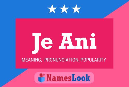 Je Ani Name Poster