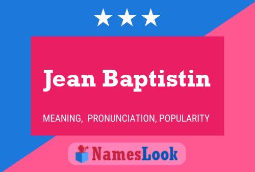 Jean Baptistin Name Poster