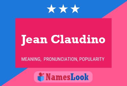 Jean Claudino Name Poster