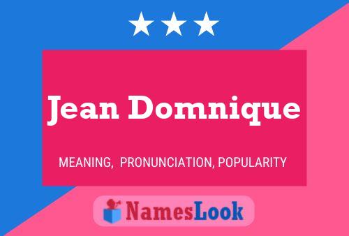 Jean Domnique Name Poster