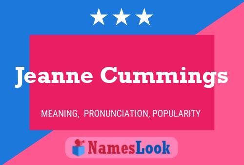 Jeanne Cummings Name Poster