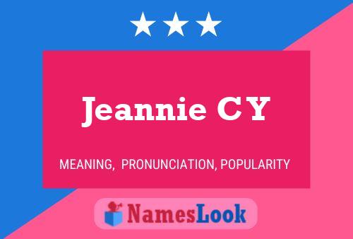 Jeannie C Y Name Poster