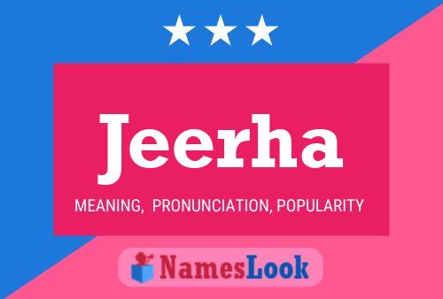 Jeerha Name Poster