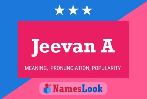 Jeevan A Name Poster