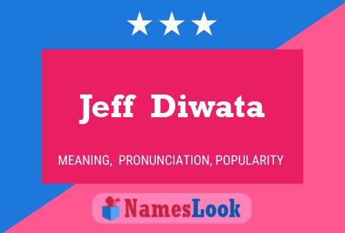 Jeff  Diwata Name Poster