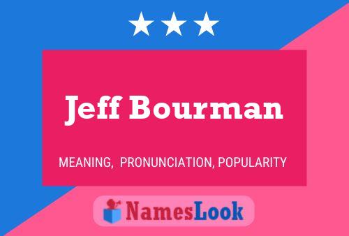 Jeff Bourman Name Poster