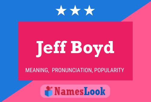 Jeff Boyd Name Poster