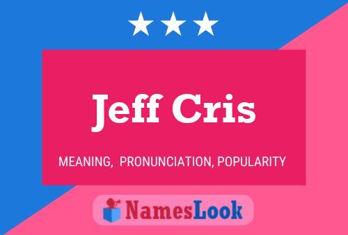 Jeff Cris Name Poster