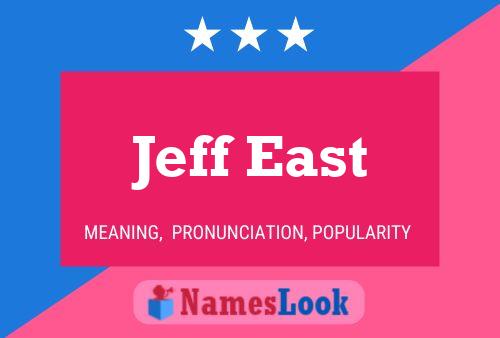 Jeff East Name Poster