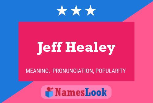 Jeff Healey Name Poster