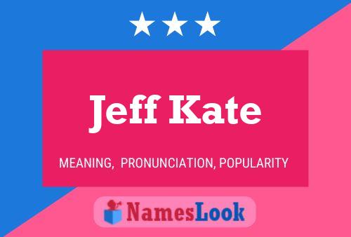 Jeff Kate Name Poster