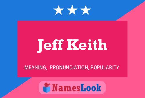 Jeff Keith Name Poster