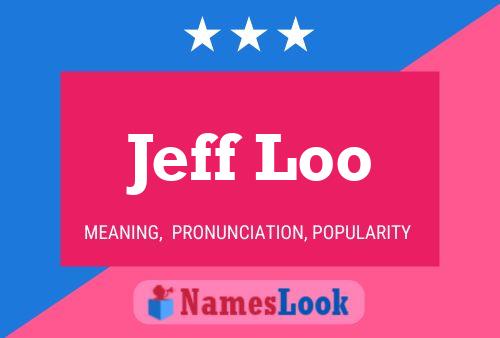 Jeff Loo Name Poster