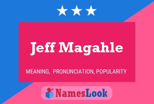 Jeff Magahle Name Poster