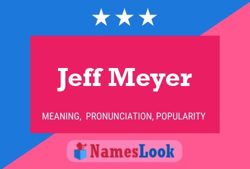 Jeff Meyer Name Poster