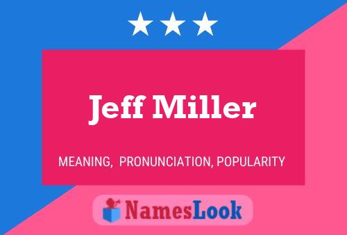 Jeff Miller Name Poster