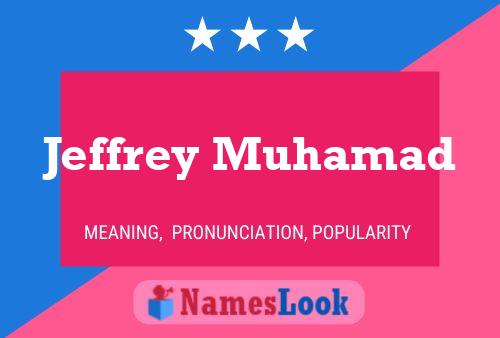 Jeffrey Muhamad Name Poster