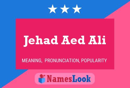 Jehad Aed Ali Name Poster