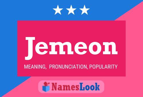 Jemeon Name Poster