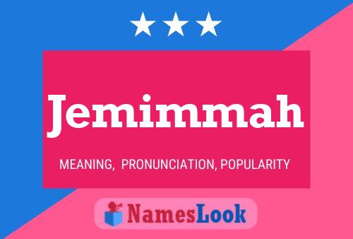 Jemimmah Name Poster