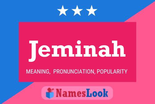 Jeminah Name Poster