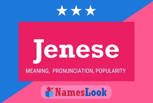 Jenese Name Poster